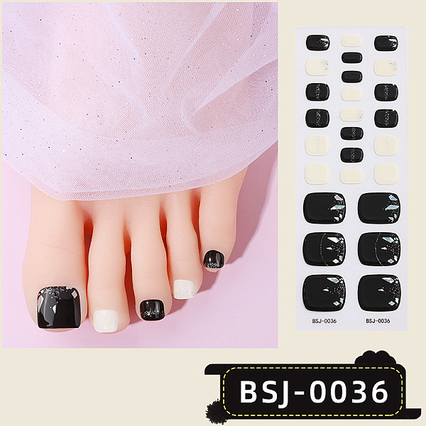 PandaHall Nail Art Full Cover Toe Nail Stickers, Glitter Powder Stickers, Self-Adhesive, for Toe Nail Tips Decorations, Antique White...
PandaHall Nail Art Full Cover Toe Nail Stickers, Glitter Powder Stickers, Self-Adhesive, for Toe Nail Tips Decorations, Antique White...