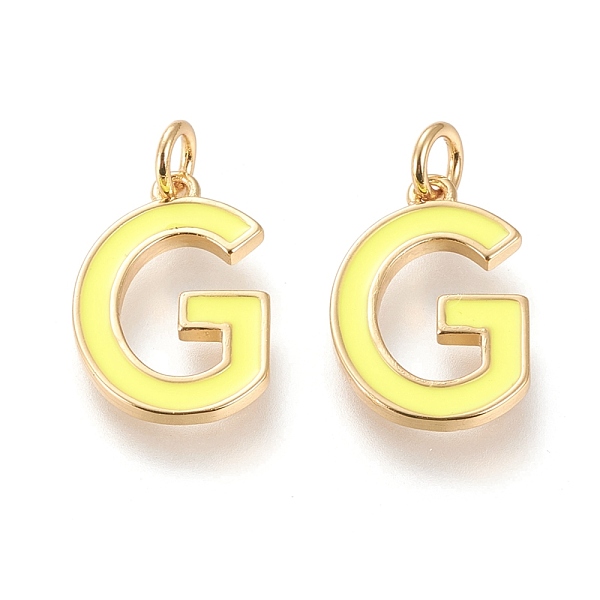 PandaHall Brass Enamel Pendants, with Jump Ring, Long-Lasting Plated, Real 18K Gold Plated, Letter.G, Champagne Yellow, Letter.G, G...
PandaHall Brass Enamel Pendants, with Jump Ring, Long-Lasting Plated, Real 18K Gold Plated, Letter.G, Champagne Yellow, Letter.G, G...