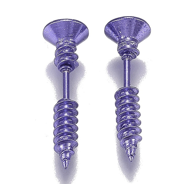 PandaHall Vacuum Plating 304 Stainless Steel Unisex Punk Hip-hop Rock Nail Shape Screw Pierced Stud Earrings, Lilac, 25.5x7mm, Pin: 1mm 304..., Purple
PandaHall Vacuum Plating 304 Stainless Steel Unisex Punk Hip-hop Rock Nail Shape Screw Pierced Stud Earrings, Lilac, 25.5x7mm, Pin: 1mm 304..., Purple