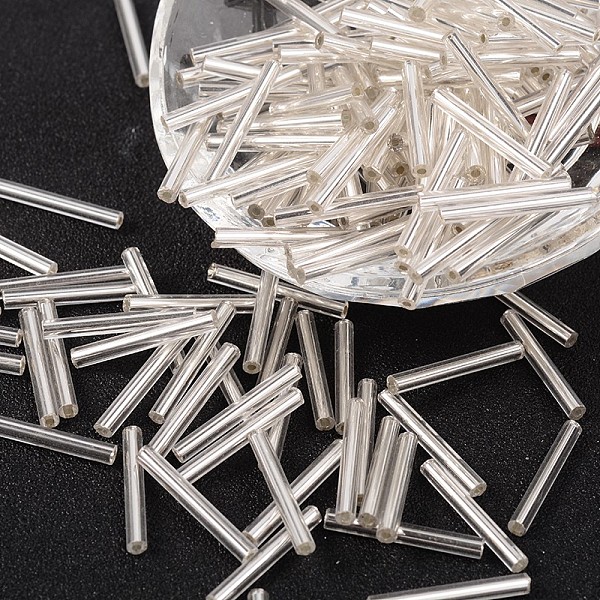 PandaHall Glass Bugle Beads, Silver, 21~25x2~3mm, Hole: 0.5~1mm, about 1900pcs/one pound Glass Silver
PandaHall Glass Bugle Beads, Silver, 21~25x2~3mm, Hole: 0.5~1mm, about 1900pcs/one pound Glass Silver