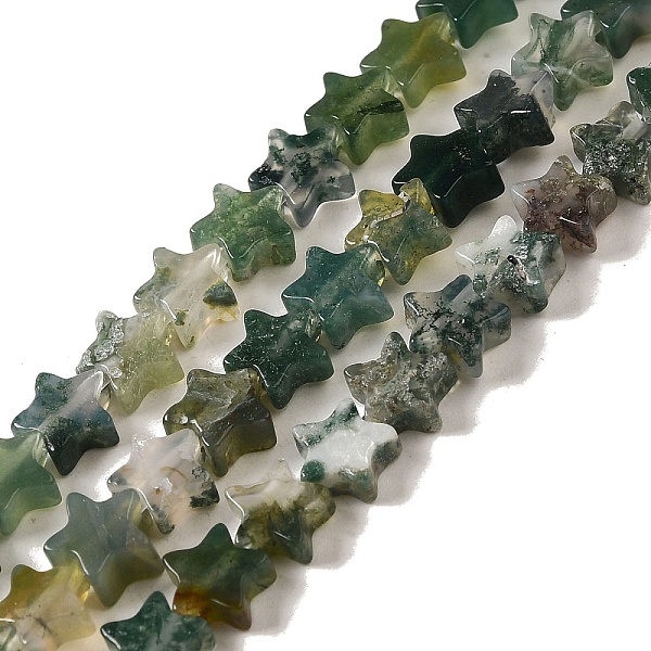 PandaHall Natural Moss Agate Beads Strands, Star, 6x5.5x2mm, Hole: 0.8mm, about 75pcs/strand, 14.57 inch(37cm) Moss Agate Star
PandaHall Natural Moss Agate Beads Strands, Star, 6x5.5x2mm, Hole: 0.8mm, about 75pcs/strand, 14.57 inch(37cm) Moss Agate Star