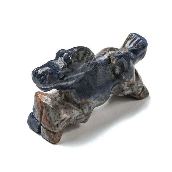 PandaHall Natural Sodalite Carved Healing Horse Figurines, Reiki Energy Stone Display Decorations, 33~34.5x17x50~54mm Sodalite Horse
PandaHall Natural Sodalite Carved Healing Horse Figurines, Reiki Energy Stone Display Decorations, 33~34.5x17x50~54mm Sodalite Horse