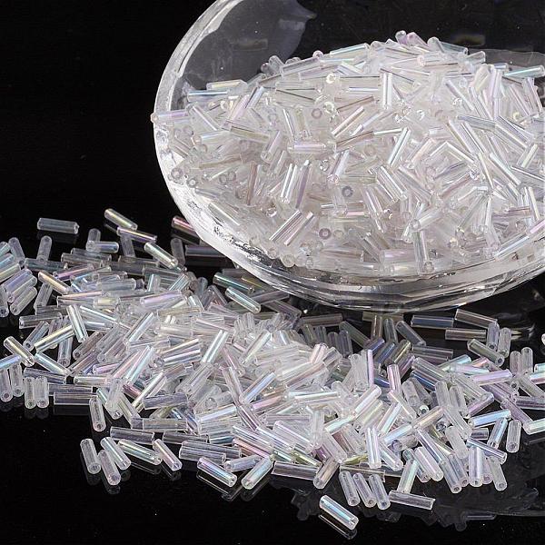 PandaHall Glass Bugle Beads, Transparent Colours Rainbow, Clear, 12x2mm, Hole: 0.5mm, about 5000pcs/bag Glass Clear
PandaHall Glass Bugle Beads, Transparent Colours Rainbow, Clear, 12x2mm, Hole: 0.5mm, about 5000pcs/bag Glass Clear