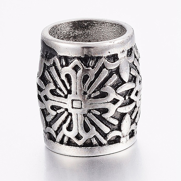 PandaHall 304 Stainless Steel Beads, Large Hole Beads, Barrel with Cross, Antique Silver, 14x12mm, Hole: 9mm 304 Stainless Steel Column
PandaHall 304 Stainless Steel Beads, Large Hole Beads, Barrel with Cross, Antique Silver, 14x12mm, Hole: 9mm 304 Stainless Steel Column
