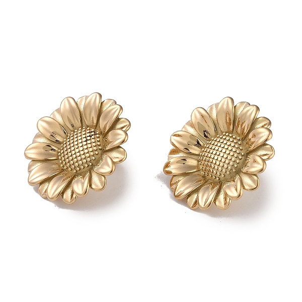 PandaHall 304 Stainless Steel Stud Earrings for Women, Sunflower, Real 18K Gold Plated, 34mm 304 Stainless Steel Flower
PandaHall 304 Stainless Steel Stud Earrings for Women, Sunflower, Real 18K Gold Plated, 34mm 304 Stainless Steel Flower