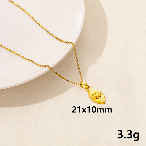 PandaHall 304 Stainless Steel Geometric Pendant Necklaces, Cable Chain Necklaces for Women, Oval with Eye Stainless Steel
PandaHall 304 Stainless Steel Geometric Pendant Necklaces, Cable Chain Necklaces for Women, Oval with Eye Stainless Steel