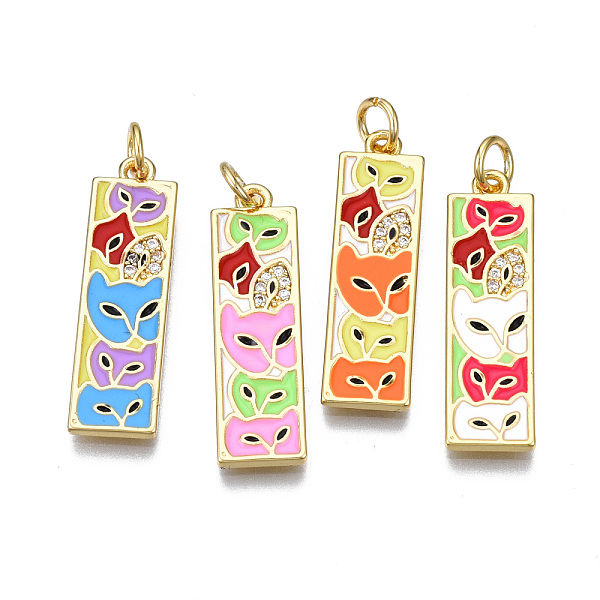 PandaHall Brass Micro Pave Clear Cubic Zirconia Enamel Pendants, with Jump Ring, Cadmium Free & Nickel Free & Lead Free, Real 16K Gold..., Multicolor
PandaHall Brass Micro Pave Clear Cubic Zirconia Enamel Pendants, with Jump Ring, Cadmium Free & Nickel Free & Lead Free, Real 16K Gold..., Multicolor