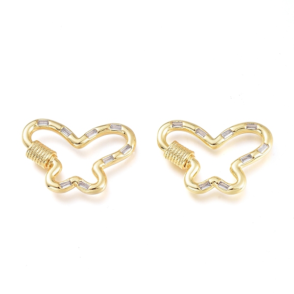 PandaHall Brass Micro Pave Cubic Zirconia Screw Carabiner Lock Charms, for Necklaces Making, Butterfly, Golden, Clear, 19.5x27.5x4.5mm...
PandaHall Brass Micro Pave Cubic Zirconia Screw Carabiner Lock Charms, for Necklaces Making, Butterfly, Golden, Clear, 19.5x27.5x4.5mm...