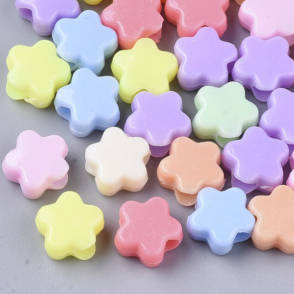 PandaHall Opaque Acrylic European Beads, Large Hole Beads, Flower, Mixed Color, 10.5x10x6mm, Hole: 4mm Acrylic Flower Multicolor
PandaHall Opaque Acrylic European Beads, Large Hole Beads, Flower, Mixed Color, 10.5x10x6mm, Hole: 4mm Acrylic Flower Multicolor