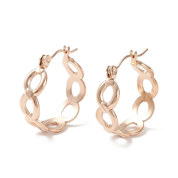 PandaHall 304 Stainless Steel Oval Link Chunky Hoop Earrings for Women, Golden, 21.5x20.5x7mm, Pin: 0.7mm 304 Stainless Steel Ring
PandaHall 304 Stainless Steel Oval Link Chunky Hoop Earrings for Women, Golden, 21.5x20.5x7mm, Pin: 0.7mm 304 Stainless Steel Ring