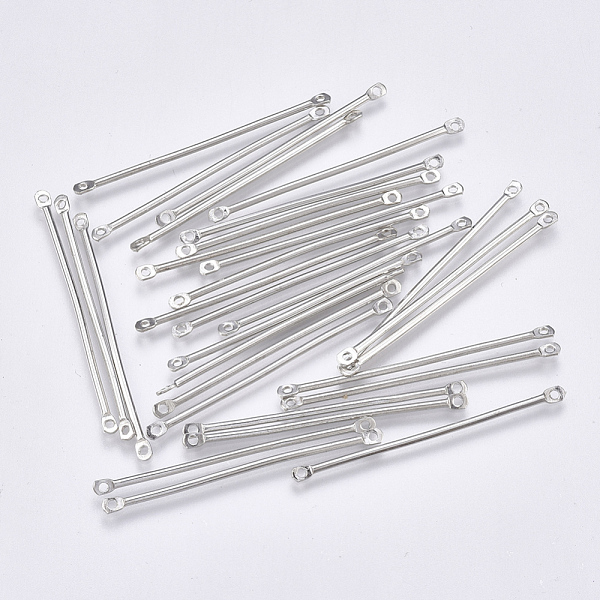 PandaHall Iron Bar Links connectors, Nickel Free, Platinum, 40x2x1.2mm, Hole: 1mm Iron Others
PandaHall Iron Bar Links connectors, Nickel Free, Platinum, 40x2x1.2mm, Hole: 1mm Iron Others