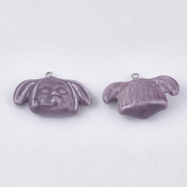 PandaHall Handmade Porcelain Pendants, Bright Glazed Porcelain, with Brass Findings, Human Face, Platinum, Old Rose, 18x27x9~9.5mm, Hole...
PandaHall Handmade Porcelain Pendants, Bright Glazed Porcelain, with Brass Findings, Human Face, Platinum, Old Rose, 18x27x9~9.5mm, Hole...