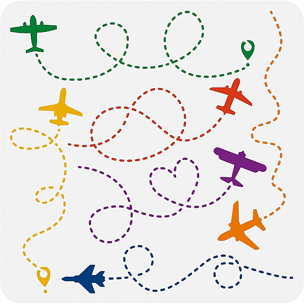 PandaHall BENECREAT Reusable Plastic Stencils, Plane Airplane Flight Stencils Painting Template for DIY Walls Art Scrapbook Crafts Furniture...
PandaHall BENECREAT Reusable Plastic Stencils, Plane Airplane Flight Stencils Painting Template for DIY Walls Art Scrapbook Crafts Furniture...