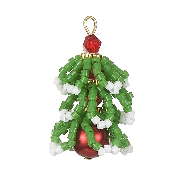 PandaHall MIYUKI Delica Beaded Pendents, with Glass Beads and 304 Stainless Steel Findings, Christmas Tree Charms, Medium Sea Green...
PandaHall MIYUKI Delica Beaded Pendents, with Glass Beads and 304 Stainless Steel Findings, Christmas Tree Charms, Medium Sea Green...