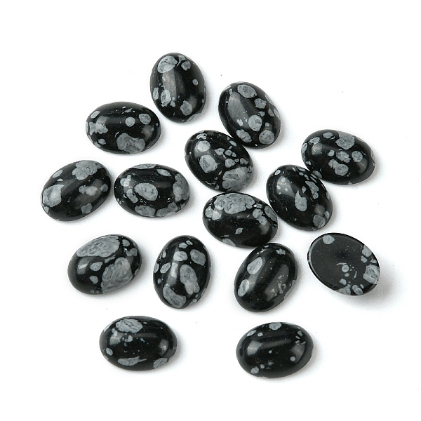 PandaHall Synthetic Snowflake Obsidian Cabochons, Oval, 8~8.5x6~6.5x2.5~3.5mm Snowflake Obsidian Oval
PandaHall Synthetic Snowflake Obsidian Cabochons, Oval, 8~8.5x6~6.5x2.5~3.5mm Snowflake Obsidian Oval