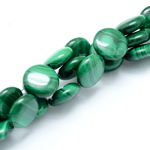 PandaHall Natural Malachite Beads Strands, Round Flat, 12x4~5mm, Hole: 0.8mm, about 33pcs/strand, 15.75 inch(40cm) Malachite Round
PandaHall Natural Malachite Beads Strands, Round Flat, 12x4~5mm, Hole: 0.8mm, about 33pcs/strand, 15.75 inch(40cm) Malachite Round