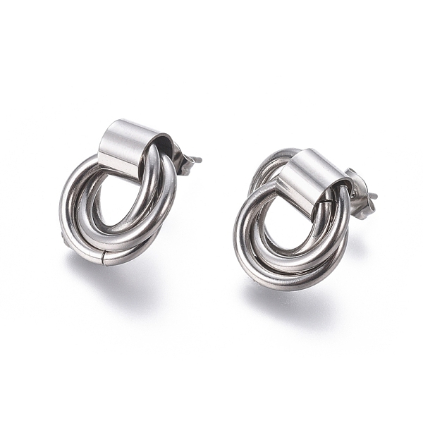 PandaHall 304 Stainless Steel Stud Earrings, Hypoallergenic Earrings, with Ear Nuts, Stainless Steel Color, 16.5x16mm, Pin: 0.8mm...
PandaHall 304 Stainless Steel Stud Earrings, Hypoallergenic Earrings, with Ear Nuts, Stainless Steel Color, 16.5x16mm, Pin: 0.8mm...