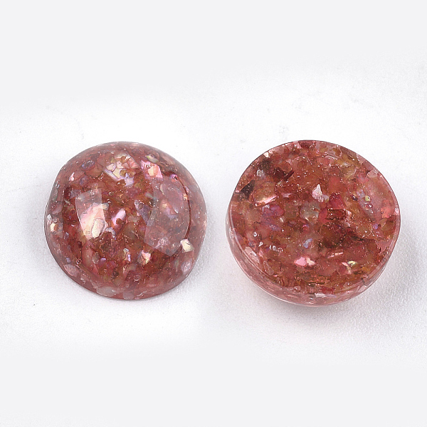 PandaHall Resin Cabochons, with Shell Chip, Dome/Half Round, Indian Red, 12x5.5mm Resin Half Round Red
PandaHall Resin Cabochons, with Shell Chip, Dome/Half Round, Indian Red, 12x5.5mm Resin Half Round Red