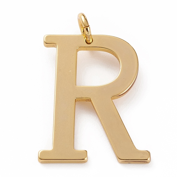 PandaHall Golden Brass Pendants, Long-Lasting Plated, Letter, Letter.R, 27x21x1.5mm, Hole: 3.5mm Brass Letter R
PandaHall Golden Brass Pendants, Long-Lasting Plated, Letter, Letter.R, 27x21x1.5mm, Hole: 3.5mm Brass Letter R