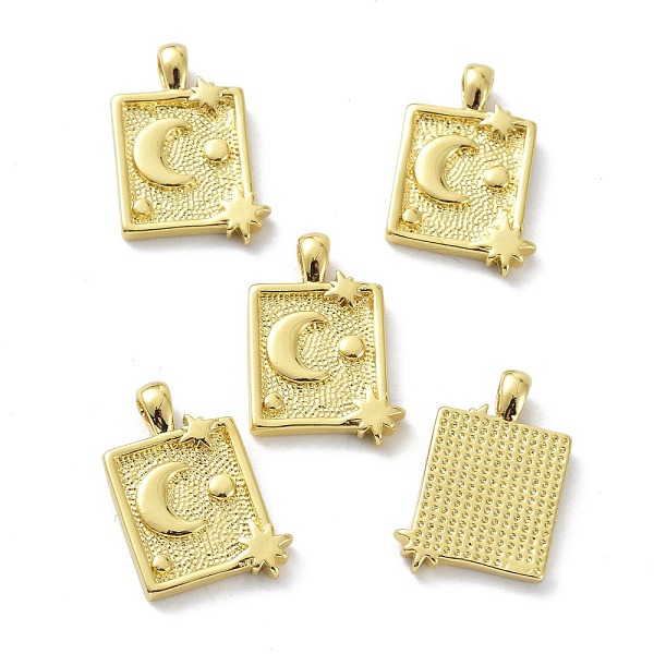 PandaHall Eco-Friendly Brass Pendants, Long-Lasting Plated, Rectangle with Moon and Star, Real 18K Gold Plated, 17x11.5x2mm, Hole: 2mm Brass...
PandaHall Eco-Friendly Brass Pendants, Long-Lasting Plated, Rectangle with Moon and Star, Real 18K Gold Plated, 17x11.5x2mm, Hole: 2mm Brass...