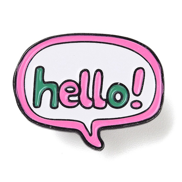 PandaHall Black Aolly Brooches, Enamel Pins, Text with Holle, 27.5x30x2mm Alloy+Enamel Word White
PandaHall Black Aolly Brooches, Enamel Pins, Text with Holle, 27.5x30x2mm Alloy+Enamel Word White