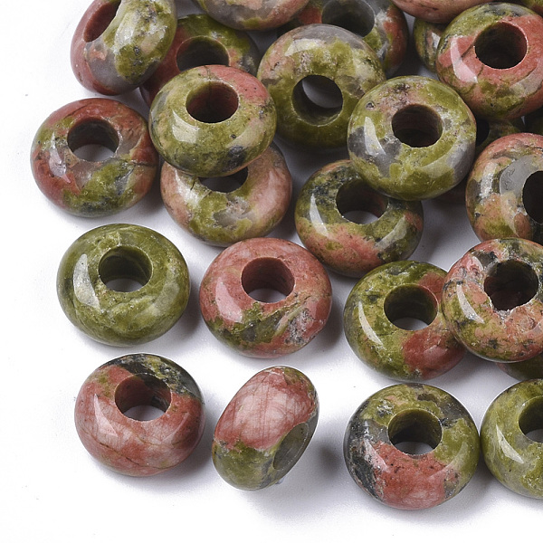 PandaHall Natural Unakite European Beads, Large Hole Beads, Rondelle, 10x4.5mm, Hole: 4mm Unakite Rondelle
PandaHall Natural Unakite European Beads, Large Hole Beads, Rondelle, 10x4.5mm, Hole: 4mm Unakite Rondelle