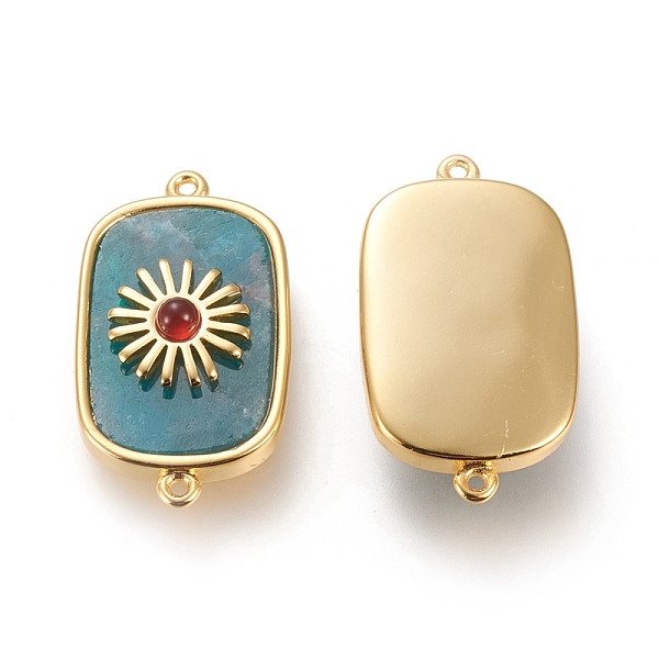 PandaHall Natural Apatite & Carnelian Links Connectors, with Long-lasting Plated Real 18K Gold Plated Brass Findings, Rectangle, 28x16x6.2mm...
PandaHall Natural Apatite & Carnelian Links Connectors, with Long-lasting Plated Real 18K Gold Plated Brass Findings, Rectangle, 28x16x6.2mm...
