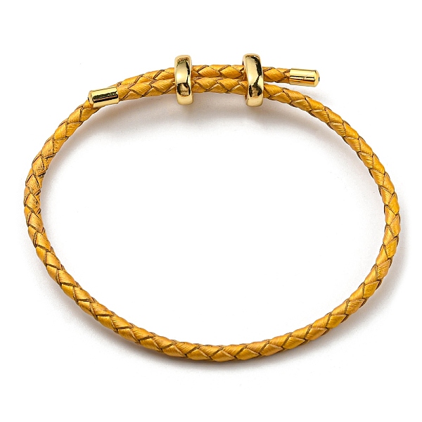 PandaHall Leather Braided Cord Bracelets, Adjustable Bracelet, Goldenrod, Inner Diameter: 5/8~2-7/8 inch(1.5~7.3cm) Leather Gold
PandaHall Leather Braided Cord Bracelets, Adjustable Bracelet, Goldenrod, Inner Diameter: 5/8~2-7/8 inch(1.5~7.3cm) Leather Gold
