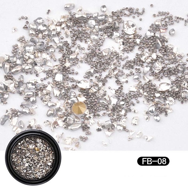 PandaHall Glass Rhinestone Cabochons, with Micro Beads, Nail Art Decoration Accessories, Mixed Shapes, Gray, about 15g/box Rhinestone Mixed...
PandaHall Glass Rhinestone Cabochons, with Micro Beads, Nail Art Decoration Accessories, Mixed Shapes, Gray, about 15g/box Rhinestone Mixed...