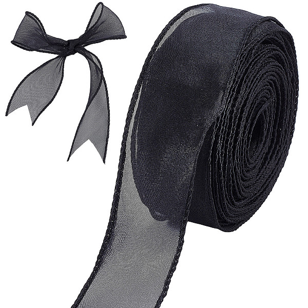 PandaHall CRASPIRE Sheer Organza Ribbon Black 40mm x 10m Chiffon Ribbon roll for DIY Crafts, Gift Wrapping, Bouquet, Bows, Wedding Party...
PandaHall CRASPIRE Sheer Organza Ribbon Black 40mm x 10m Chiffon Ribbon roll for DIY Crafts, Gift Wrapping, Bouquet, Bows, Wedding Party...