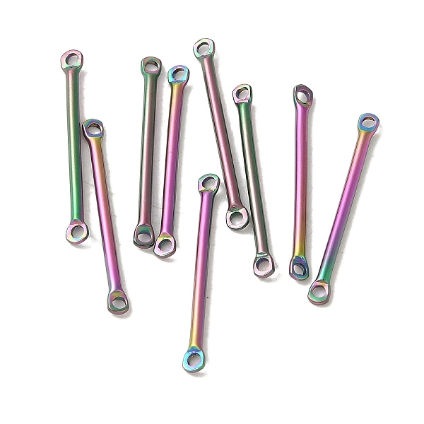 PandaHall Ion Plating(IP) 304 Stainless Steel Links, Bar Connector Charms, Rainbow Color, 25x2.5x1.5mm, Hole: 1.4mm 304 Stainless Steel...
PandaHall Ion Plating(IP) 304 Stainless Steel Links, Bar Connector Charms, Rainbow Color, 25x2.5x1.5mm, Hole: 1.4mm 304 Stainless Steel...