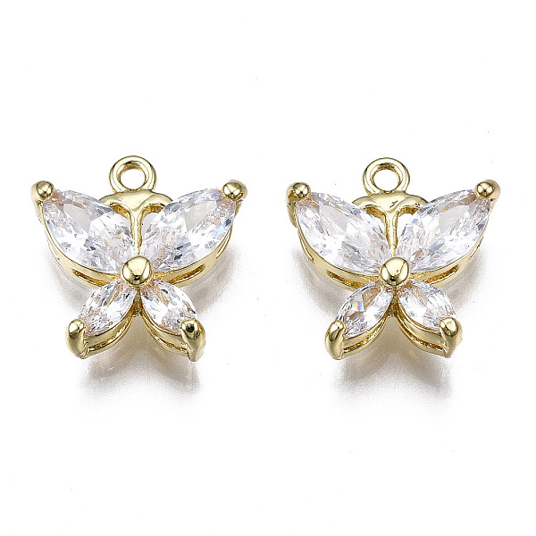 PandaHall Brass Inlaid Clear Cubic Zirconia Charms, Butterfly, Golden, 13.5x13x4mm, Hole: 1.4mm Brass+Cubic Zirconia Butterfly Clear
PandaHall Brass Inlaid Clear Cubic Zirconia Charms, Butterfly, Golden, 13.5x13x4mm, Hole: 1.4mm Brass+Cubic Zirconia Butterfly Clear