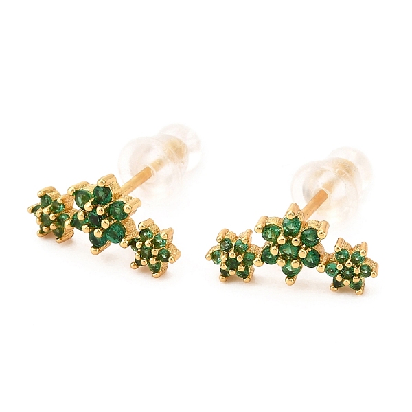 PandaHall Brass Micro Pave Cubic Zirconia Stud Earrings, Real 18K Gold Plated, Flower, Green, 6.5x12.5mm, Pin: 1mm Cubic Zirconia Flower...
PandaHall Brass Micro Pave Cubic Zirconia Stud Earrings, Real 18K Gold Plated, Flower, Green, 6.5x12.5mm, Pin: 1mm Cubic Zirconia Flower...