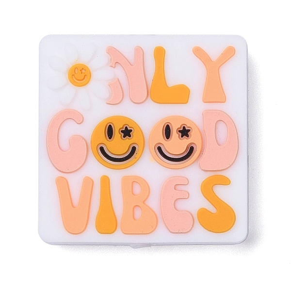 PandaHall Silicone Beads, Square with Word, Light Coral, 28x28x7mm, Hole: 3mm Silicone Square
PandaHall Silicone Beads, Square with Word, Light Coral, 28x28x7mm, Hole: 3mm Silicone Square