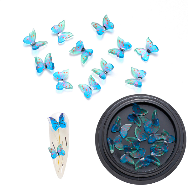 PandaHall Resin Cabochons, Nail Art Decoration Accessories, 3D Butterfly, Deep Sky Blue, 6~7x7~8x3mm, 10pcs/box Resin Butterfly Blue
PandaHall Resin Cabochons, Nail Art Decoration Accessories, 3D Butterfly, Deep Sky Blue, 6~7x7~8x3mm, 10pcs/box Resin Butterfly Blue