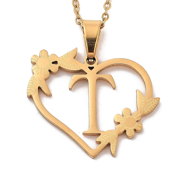 PandaHall Vacuum Plating 201 Stainless Steel Pendant Necklaces, Letter T, 12.28 inch(31.2cm) 201 Stainless Steel Letter T
PandaHall Vacuum Plating 201 Stainless Steel Pendant Necklaces, Letter T, 12.28 inch(31.2cm) 201 Stainless Steel Letter T