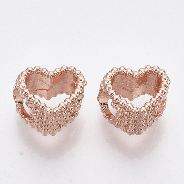 PandaHall Alloy European Beads, Large Hole Beads, Heart, Rose Gold, 10x11.5x7mm, Hole: 5mm Alloy Heart
PandaHall Alloy European Beads, Large Hole Beads, Heart, Rose Gold, 10x11.5x7mm, Hole: 5mm Alloy Heart