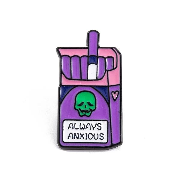 PandaHall Cigarette Enamel Pins, Black Alloy Broocesh for Backpack Clothes, Skull, Medium Purple, 30x16.5x1.5mm Alloy+Enamel Rectangle
PandaHall Cigarette Enamel Pins, Black Alloy Broocesh for Backpack Clothes, Skull, Medium Purple, 30x16.5x1.5mm Alloy+Enamel Rectangle