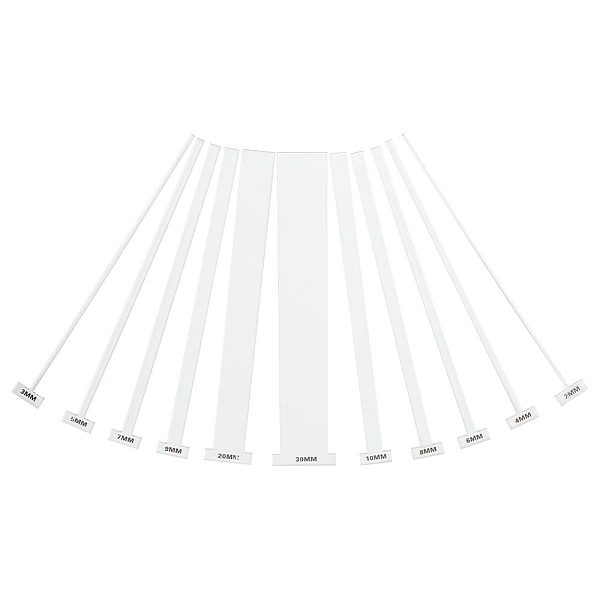 PandaHall 11Pcs 11 Style Acrylic Bookbinding Rulers, Clear, 200x20x2.5mm, Pin: 2~30mm, 1pc/style Acrylic Clear
PandaHall 11Pcs 11 Style Acrylic Bookbinding Rulers, Clear, 200x20x2.5mm, Pin: 2~30mm, 1pc/style Acrylic Clear
