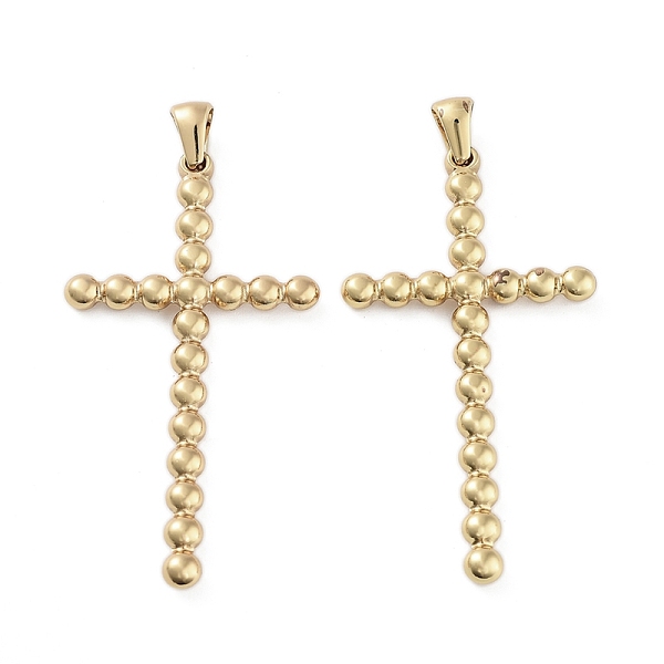 PandaHall 304 Stainless Steel Pendants, Cross Charm, Golden, 48x25x3mm, Hole: 5x3.5mm 304 Stainless Steel Cross
PandaHall 304 Stainless Steel Pendants, Cross Charm, Golden, 48x25x3mm, Hole: 5x3.5mm 304 Stainless Steel Cross