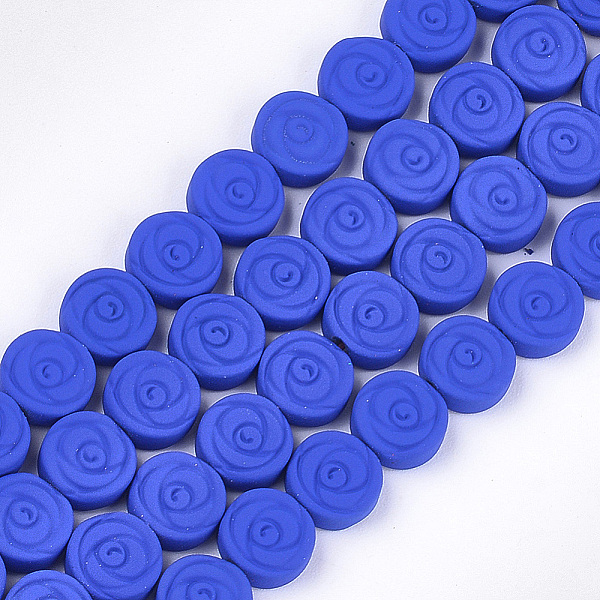 PandaHall Spray Painted Non-magnetic Synthetic Hematite Beads Strands, Flat Round with Flower, Blue, 8x3mm, Hole: 0.8mm, about...
PandaHall Spray Painted Non-magnetic Synthetic Hematite Beads Strands, Flat Round with Flower, Blue, 8x3mm, Hole: 0.8mm, about...