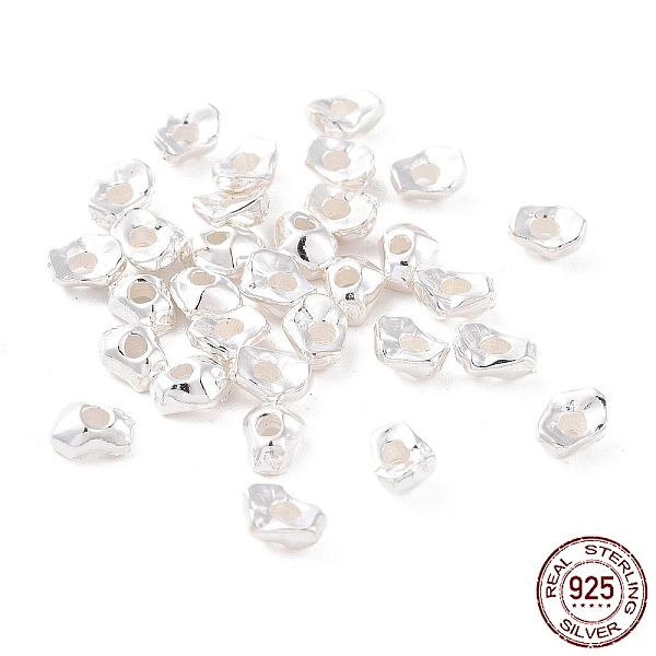 PandaHall 925 Sterling Silver Beads, Nuggets, Silver, 4x3x2mm, Hole: 1.2mm, about 87Pcs/10g Sterling Silver Nuggets
PandaHall 925 Sterling Silver Beads, Nuggets, Silver, 4x3x2mm, Hole: 1.2mm, about 87Pcs/10g Sterling Silver Nuggets