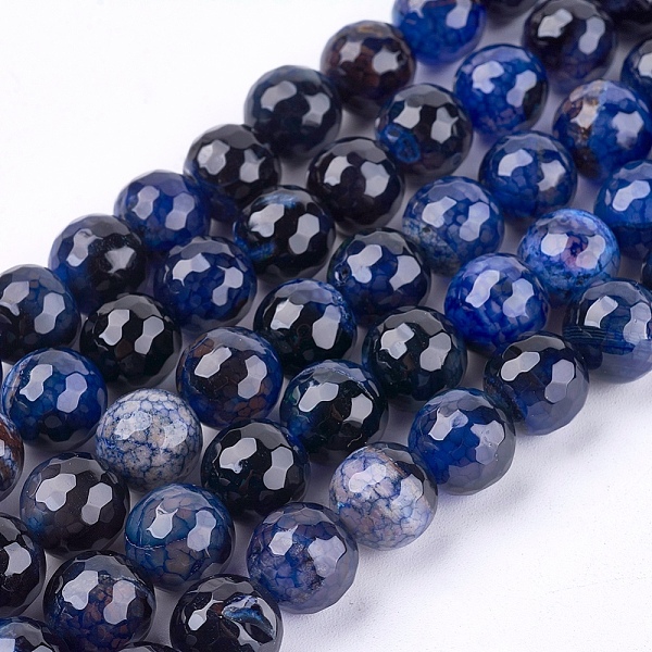 PandaHall Natural Agate Round Beads Strand, Dyed, Faceted, Midnight Blue, 10mm, Hole: 1mm, about 38pcs/strand, 14.56 inch Crackle Agate...
PandaHall Natural Agate Round Beads Strand, Dyed, Faceted, Midnight Blue, 10mm, Hole: 1mm, about 38pcs/strand, 14.56 inch Crackle Agate...