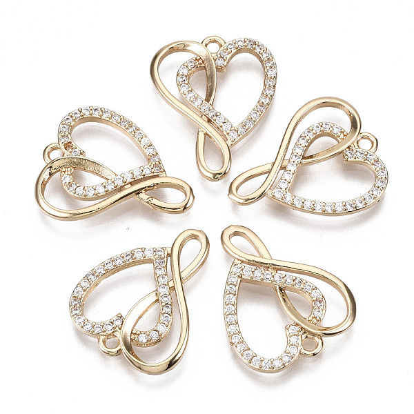 PandaHall Brass Micro Pave Cubic Zirconia Pendants, Long-Lasting Plated, Heart & Infinity, Light Gold, Clear, 21x16.5x2mm, Hole: 1.5mm...
PandaHall Brass Micro Pave Cubic Zirconia Pendants, Long-Lasting Plated, Heart & Infinity, Light Gold, Clear, 21x16.5x2mm, Hole: 1.5mm...