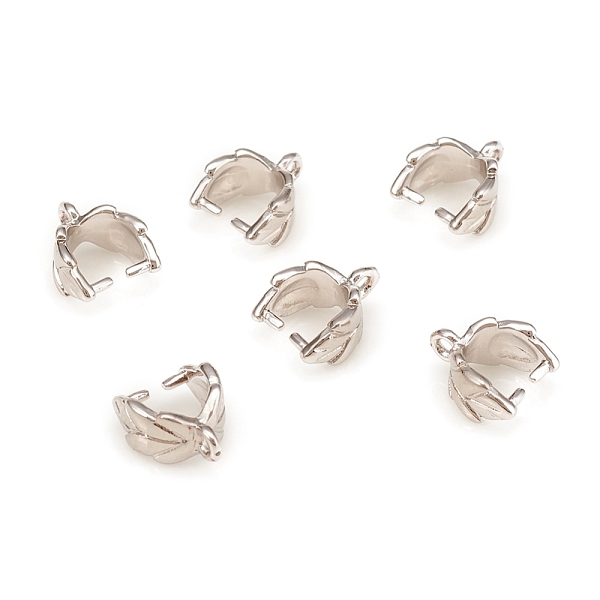 PandaHall Brass Ice Pick Pinch Bails, Leaf, Platinum, 9x7x4.5mm, Inner: 4x5mm, Hole: 1mm, pin: 0.9mm. Brass
PandaHall Brass Ice Pick Pinch Bails, Leaf, Platinum, 9x7x4.5mm, Inner: 4x5mm, Hole: 1mm, pin: 0.9mm. Brass