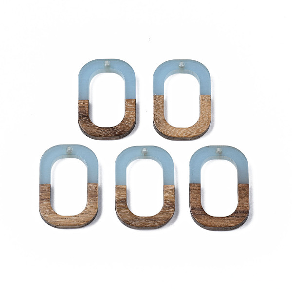 PandaHall Resin & Walnut Wood Pendants, Oval, Light Blue, 28x19.5x4mm, Hole: 1.5mm Resin+Wood Oval Blue
PandaHall Resin & Walnut Wood Pendants, Oval, Light Blue, 28x19.5x4mm, Hole: 1.5mm Resin+Wood Oval Blue