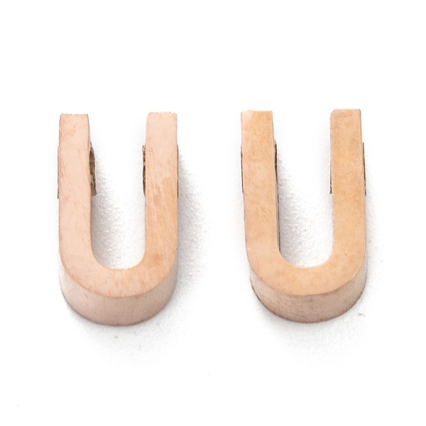 PandaHall Ion Plating(IP) 304 Stainless Steel Charms, Alphabet, Rose Gold, Letter.U, 8x4.5x3mm, Hole: 1.8mm 304 Stainless Steel Letter U
PandaHall Ion Plating(IP) 304 Stainless Steel Charms, Alphabet, Rose Gold, Letter.U, 8x4.5x3mm, Hole: 1.8mm 304 Stainless Steel Letter U