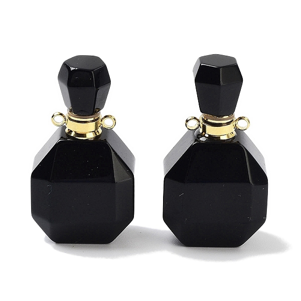 PandaHall Natural Obsidian Perfume Bottle Pendants, Faceted Bottle Charms with Golden Tone 304 Stainless Steel Findings, Cadmium Free & Lead...
PandaHall Natural Obsidian Perfume Bottle Pendants, Faceted Bottle Charms with Golden Tone 304 Stainless Steel Findings, Cadmium Free & Lead...