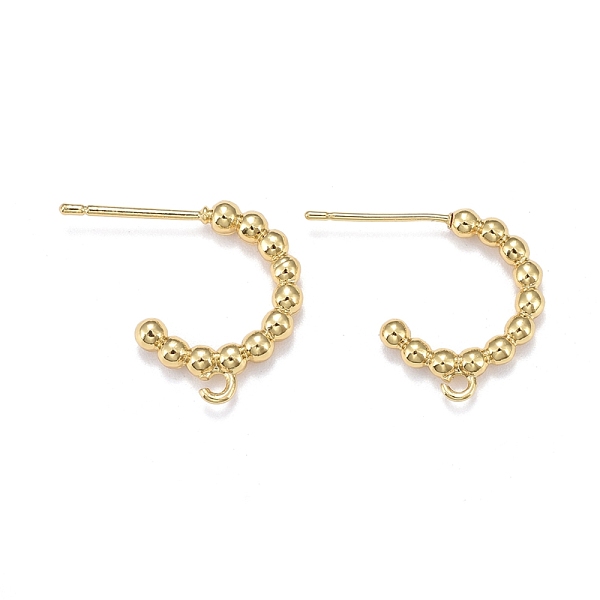 PandaHall Brass Stud Earring Findings, Half Hoop Earrings, with Loops, Long-Lasting Plated, Real 18K Gold Plated, 17x2.5mm, Hole: 1.2mm, Pin...
PandaHall Brass Stud Earring Findings, Half Hoop Earrings, with Loops, Long-Lasting Plated, Real 18K Gold Plated, 17x2.5mm, Hole: 1.2mm, Pin...