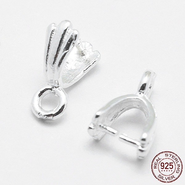 PandaHall 925 Sterling Silver Pendant Bails, Ice Pick & Pinch Bails, Silver, 3x3mm Inner Diameter, 8x5x3mm, Hole: 1.5mm, Pin: 0.6mm Sterling...
PandaHall 925 Sterling Silver Pendant Bails, Ice Pick & Pinch Bails, Silver, 3x3mm Inner Diameter, 8x5x3mm, Hole: 1.5mm, Pin: 0.6mm Sterling...